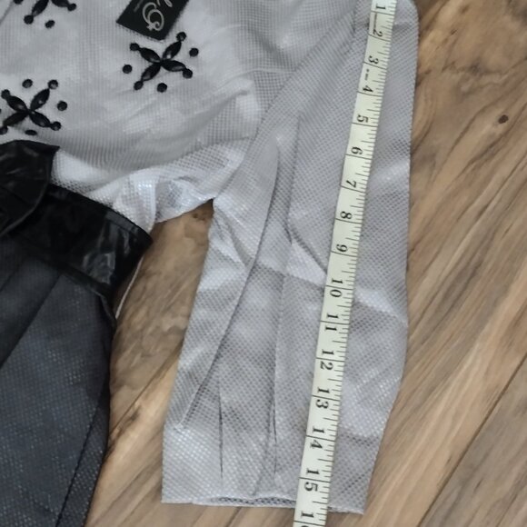 Rachael G. Black and Gray Dress, Size L - Picture 6 of 13